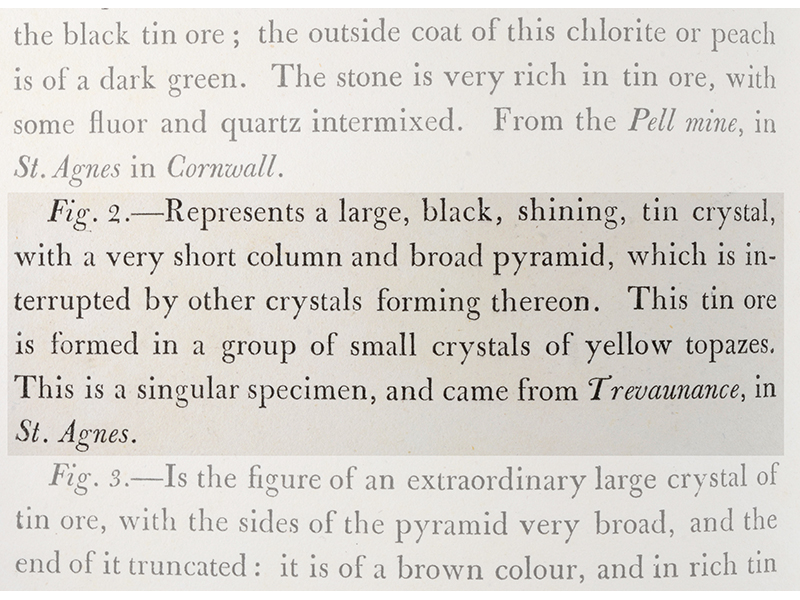 Published description in "Specimens of British Minerals - Vol I"
